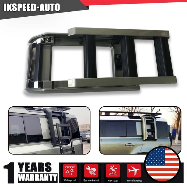 Defender Side Frame FITS DEFENDER 90 2023 2024 Foldable Side Ladder Protective Frame Pangea ...