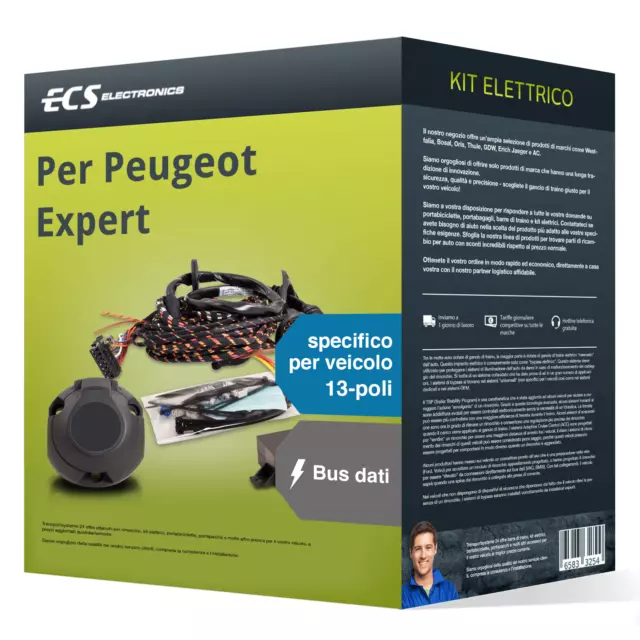 Kit elettrico specifico 13 poli adatto per PEUGEOT Expert, 16- ECS Nuovo