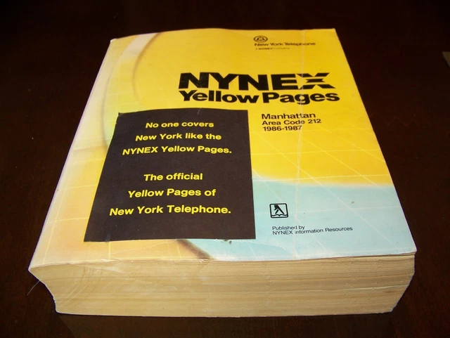 Yellow Book Manhattan 2001-2002 電話帳　NYC Yellow Book Manhattan 2001-2002 電話帳 NYC Yellow Book