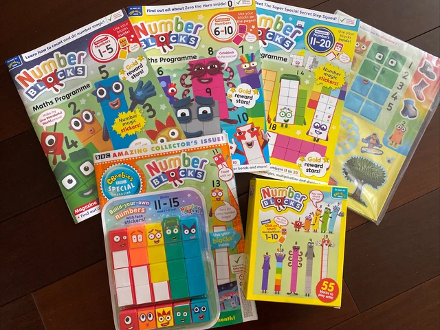 CBEEBIES NUMBERBLOCKS MATHS Programme/Books Toys 1-10 And Toys 11-15 ...
