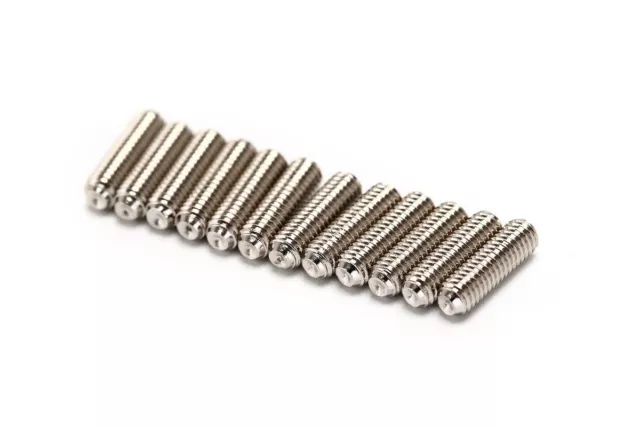 Chrome guitar bass bridge saddle height adjustment allen screws 12mm