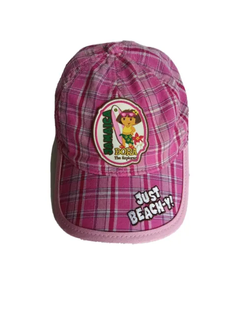 Dora The Explorer Pink Plaid Kids Adjustable Baseball Outdoor Hat Cap Jamaica