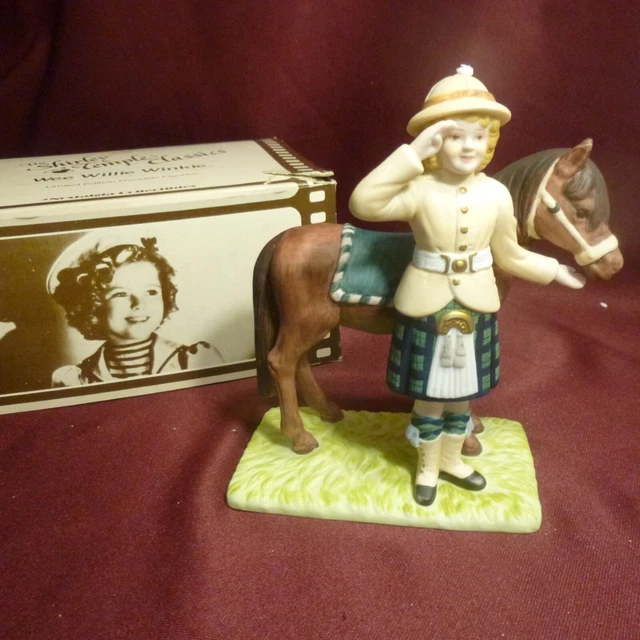 Shirley Temple Porcelain Figurine "WEE WILLIE WINKIE" #577 - 1986 - MINT in Box