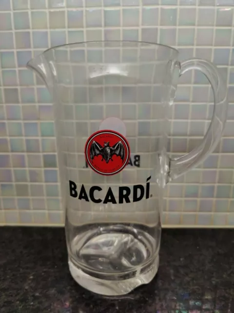 Bacardi Rum 48 oz Heavy Duty Plastic Pitcher Professional Bar Model