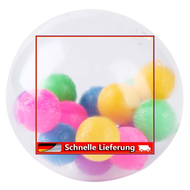 Bola de compresión arco iris para niños regalo bola relajante estrés suave para niños y adultos