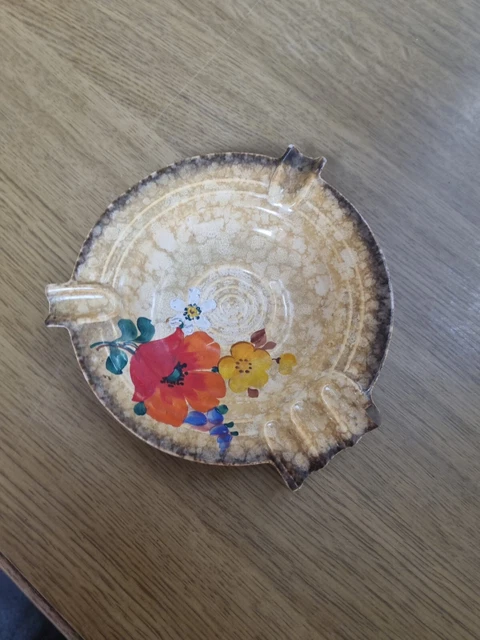 Posacenere  Vintage DITMAR -A-G HANDGEMALT decoro floreale