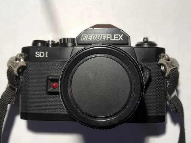 SLR-Kamera Revueflex SD1 mit 50 mm Revuenon 1:1,9 in Originalkarton + Anleitung