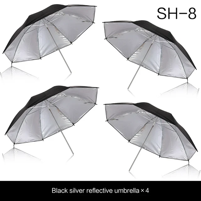 4PCS White Diffuser Umbrella Photography Photo Pro Studio Softbox Translucent