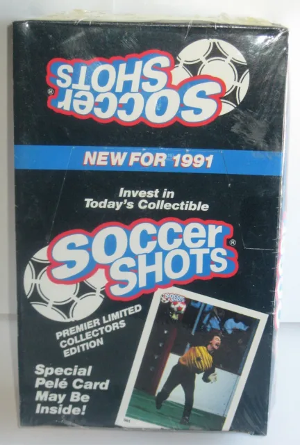 1991 SOCCER SHOTS - *FACTORY SEALED BOX* - Possible PELE insert card!!