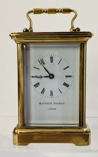 Matthew Norman Miniature Brass Carriage Clock