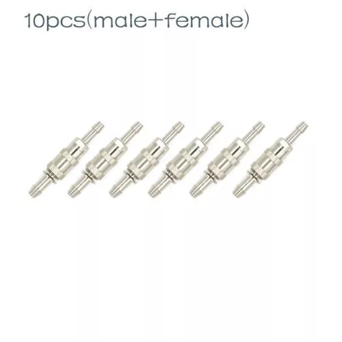 10Sets NIBP Hose Cuff Connector BP12 & BP15 Airway Metal Joints Male+Female