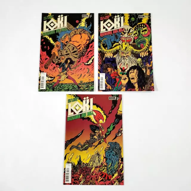 Loki Ragnarok & Roll 1 2 3 Boom Studios Comic Book Lot Nearly Complete Set 2014