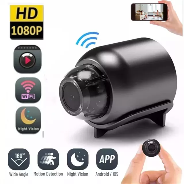 HD Mini IP Überwachungkamera 1080P Hidden WLAN WiFi Camera Spycam Nachtsicht DHL