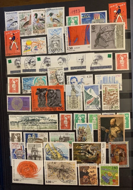 FRANCE LOT 60 timbres oblitérés différents Années 1960 à 1969 EUR 1,30 - PicClick IT