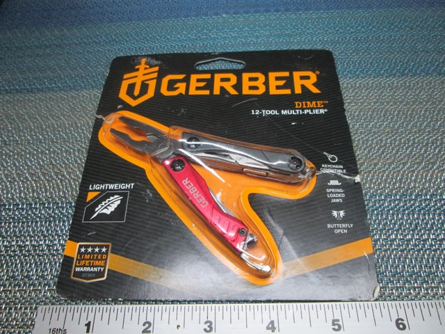 New Red Dime Mini-Multi-Pliers NIP Pliers Knife
