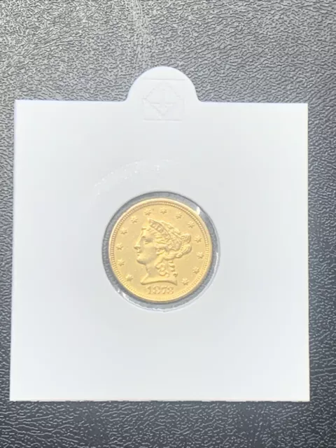 1878 Gold Usa $2.50 Liberty Head Quarter Eagle $2 1/2 Coin