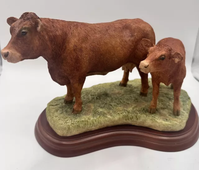 Border Fine Arts ‘Limousin Cow and Calf’ Ornament.In Box.