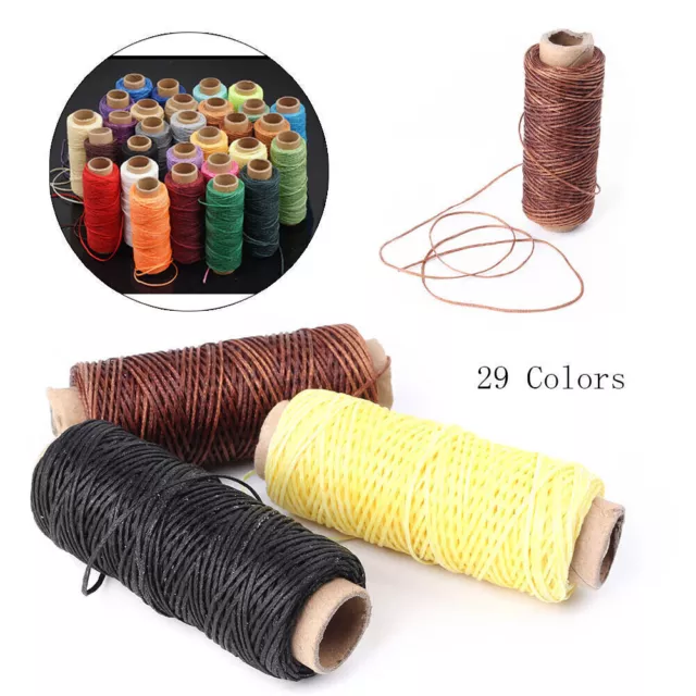 Leather Sewing Waxed Wax Thread Hand Stitching Cord Craft DIY 50M 150D 1MM New
