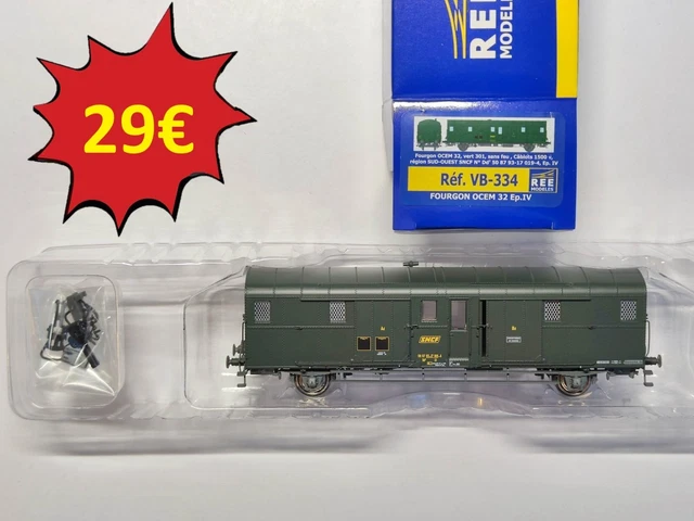 REE Modeles HO VB 021 – Voiture POSTALE OCEM 21,6 m REE Modeles HO VB 021 – Voiture POSTALE OCEM 21,6 m