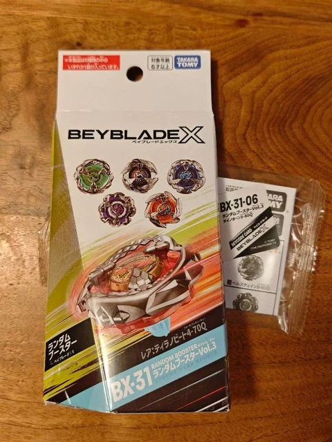 BEYBLADE X RHINO Horn 5-80Q No.4008 Blade Ratchet Bit Sin Abrir Takara ...