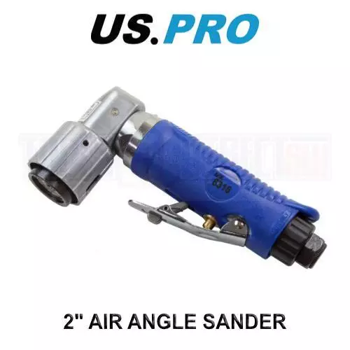 US PRO Tools 2" Air Angle 90 Deg Head Mini Sander Hook & Loop Pad Sanding 8316