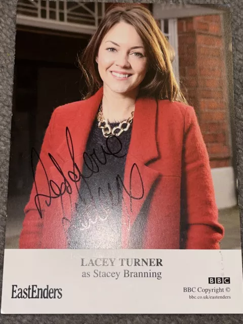BBC EastEnders Stacey Branning  Signed CastCard Lacey Turner Autograph