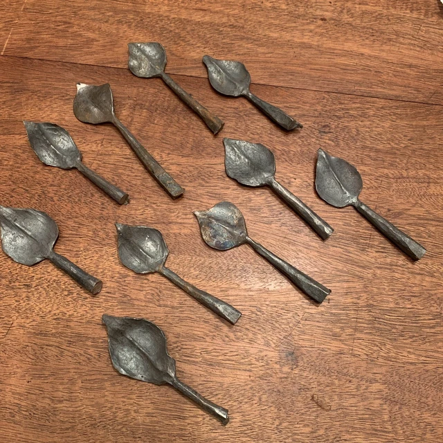 10 Leaves Leaf Steel Metal Hand Made Forged Wrought Iron Decor Art Elements