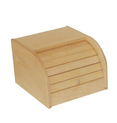 small Legno Contenitore per il pane in legno con chiusura a serranda per conservare il pane in cucina Green 