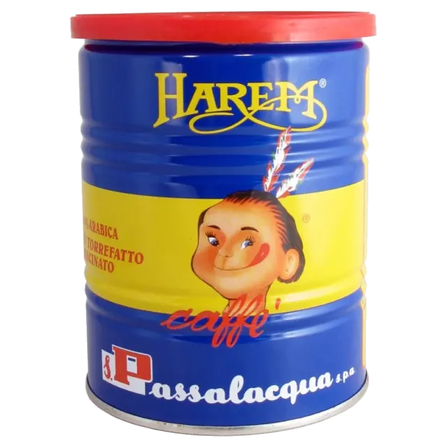 CAFFÈ PASSALACQUA HAREM - GUSTO UNICO - 100% ARABICA - LATTINA 250g MACINATO