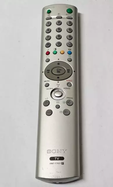 Genuine  Sony Rm-Y1101 Vcr Tv Dvd Remote Klv-15Hr2 Klv-17Hr2 Cleaned & Working