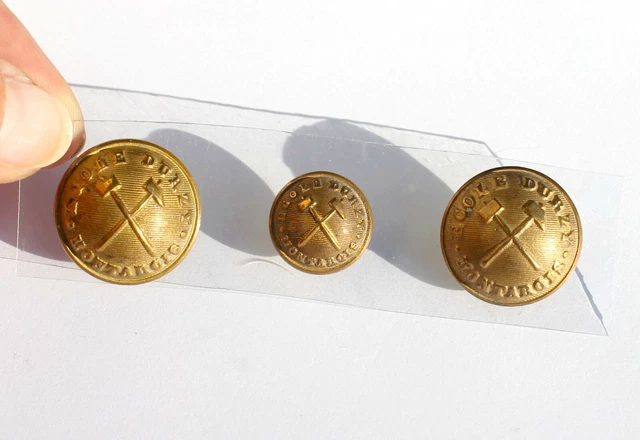 Lot De 3 Boutons Anciens La Poste PTT - A.M & Cie / T.W & W Paris - Diamètre 20mm