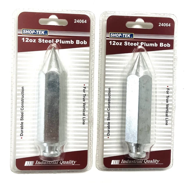 Bob plomada de acero Shop-Tek 2 piezas 12 oz, 24064