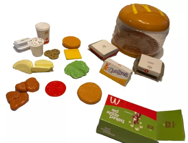 MCDONALD S HAMBURGER FOOD Set Play Toy 2003 Burger occasion incomplet EUR 56 89 PicClick FR