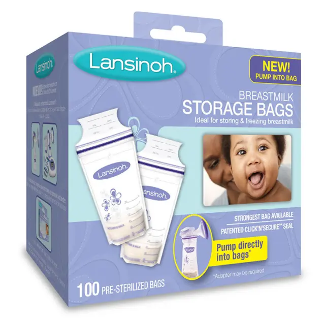 Lansinoh Breastmilk Breast Pump Storage Bag - 20470 (100 Count) B9