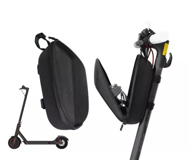 Bolsa de almacenamiento de manillar para scooter negro
