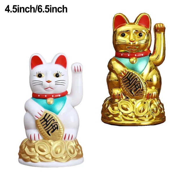 Lucky Waving Gato Lucky Cat Plástico Cumpleaños Regalos Coche Alta Calidad Nuevo