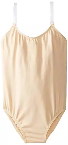 Capezio Big Girls' Over's and Under Camisole Leotard, Nude, Intermediate 3532C