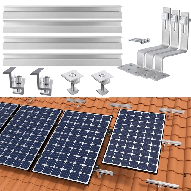 PHOTOVOLTAIC MOUNT SOLAR Brick Roof Mounting PV Module Mounting Rail ...
