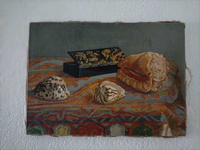 Tableau 'La Vie Paysanne En Haïti' Par Raymond Dorléans, 1981 - Huile Sur Toile - état Excellent
