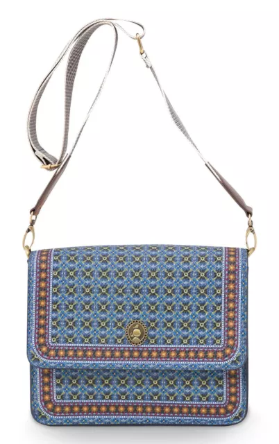 Pip Studio borsa a tracolla Cross Body Flap S Clover Blue