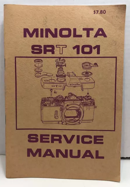 Minolta SRT 101 Service Manual - 1960's Illustrated Paperback Repair Guide