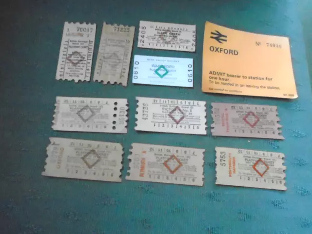 Job Lot Of Old British Railways Platform Tickets - See Pictures