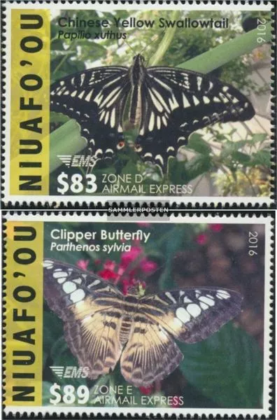 Niuafo ou - Insel 589-590 (kompl.Ausg.) postfrisch 2015 Schmetterlinge