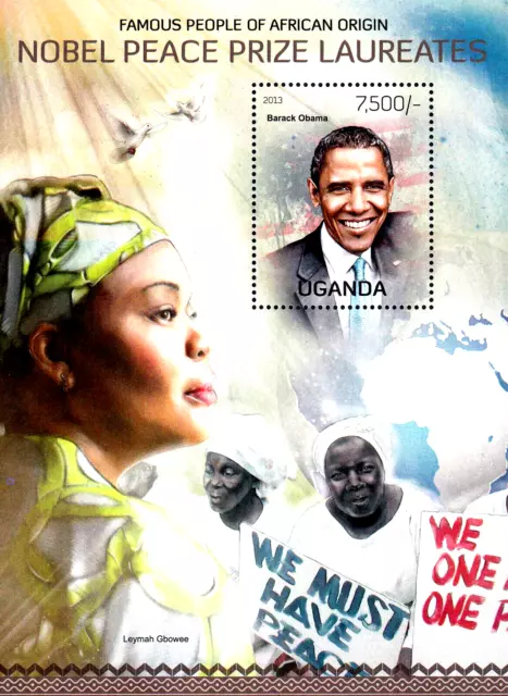 MNH Block Barack Obama PräsidentUsa Leymah Gbowee Liberia Nobelpreis Frieden/85