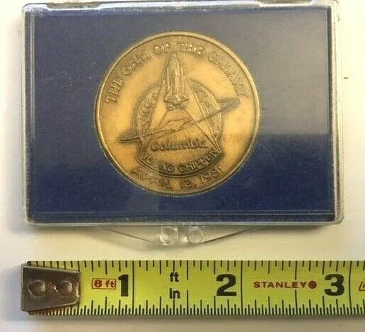 NASA Columbia Space Shuttle Young Crippen The Gem Of The Galaxy 1981 coin
