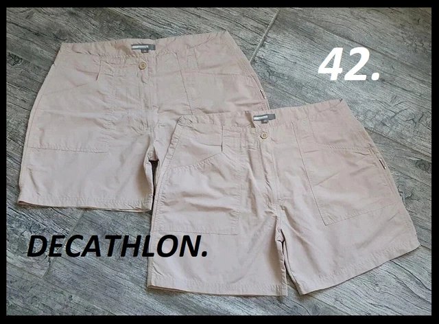 Short Bermuda Kaki Quechua Femme 100% Coton - Taille 36/38 - Style Décontracté - Neuf Sans étiquettes