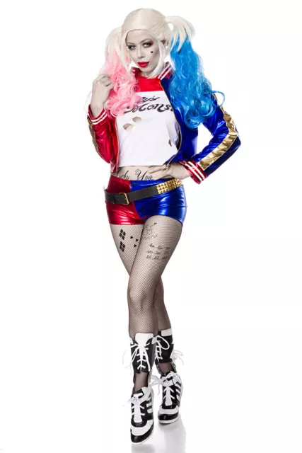 Costume Harley Quinn Suicide Squad travestimento Carnevale cosplay Sexy Romics 2