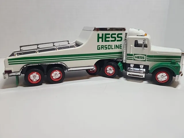 1991 Hess Truck No Racer Car Lights Working No Original Box