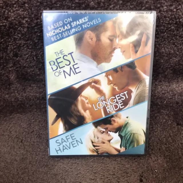 3 Movies Nicholas Sparks DVDs The Best of Me Longest Ride Safe Haven Eastwood