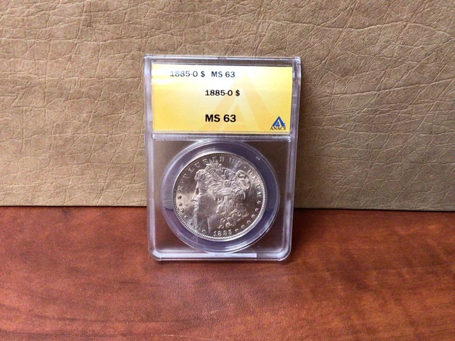1885-O Morgan Silver Dollar ~ ANACS MS63 ~ $1 Coin | Lot H1